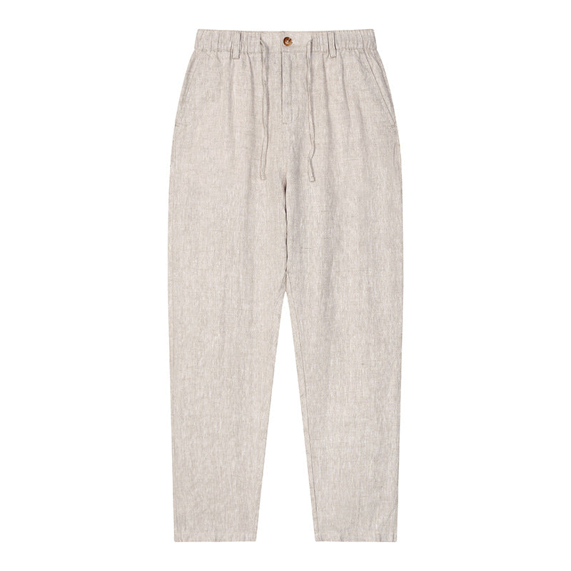 Mens Linen Casual Pants
