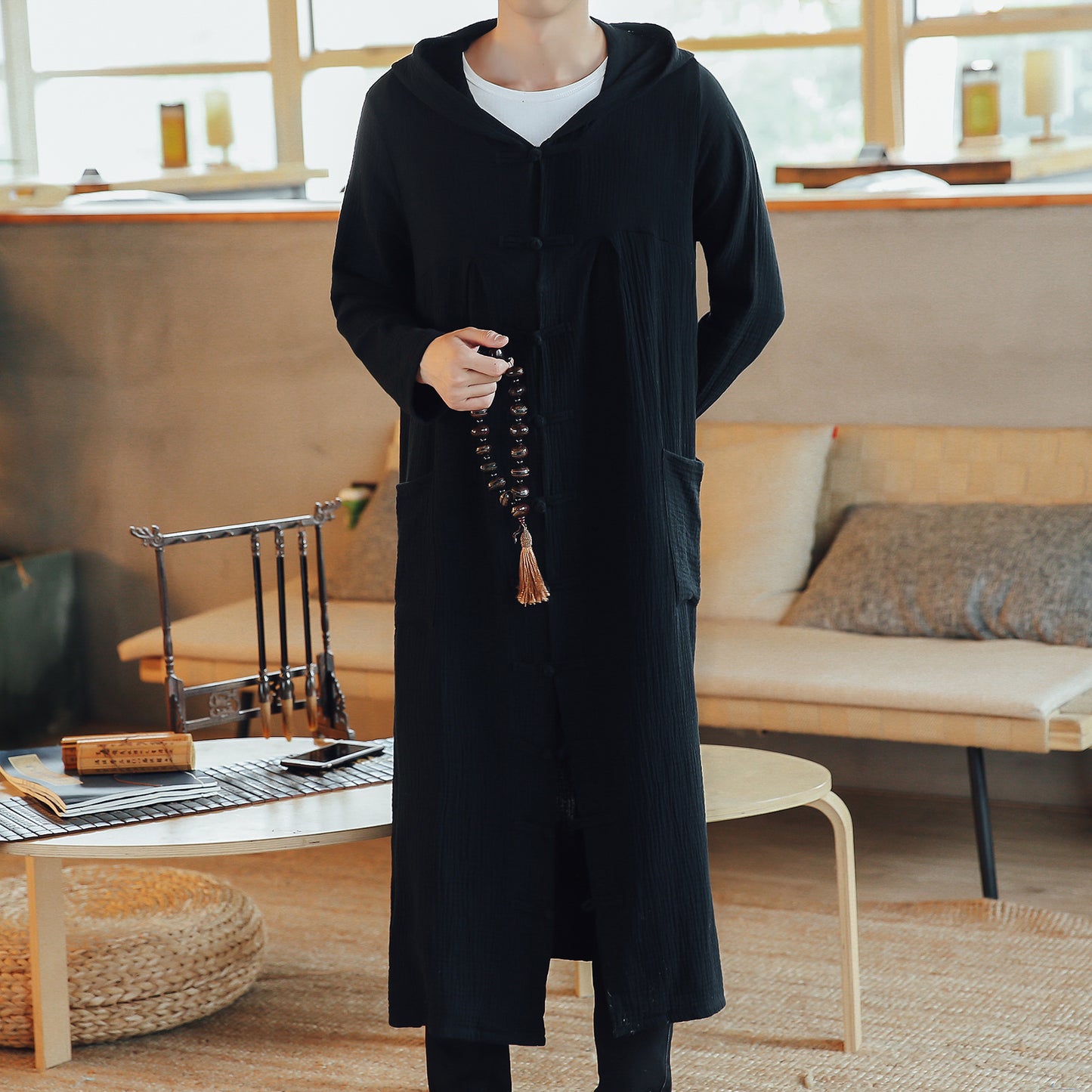 Mens Linen Coat