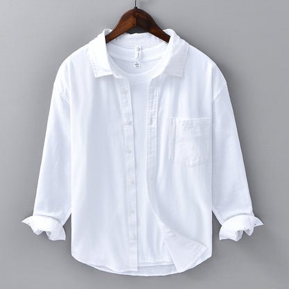 Mens Linen Long Sleeve Shirt