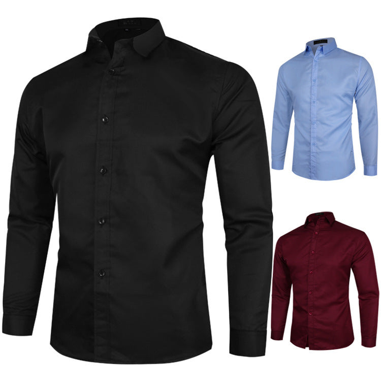 Mens Long Sleeve Business Casual Shirt
