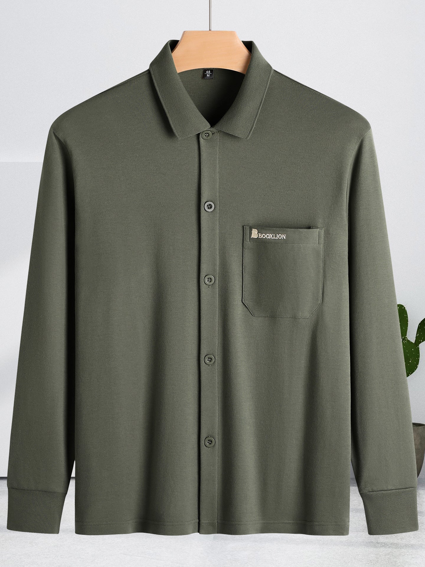 Mens Long Sleeve Cotton Cardigan