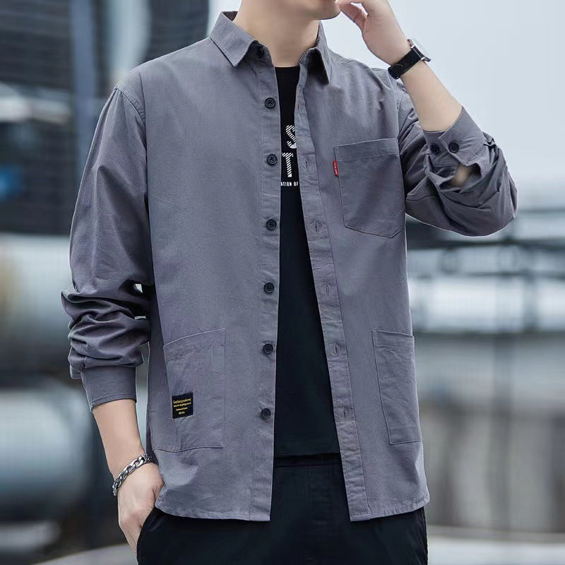 Mens Long Sleeve Cotton Shirt
