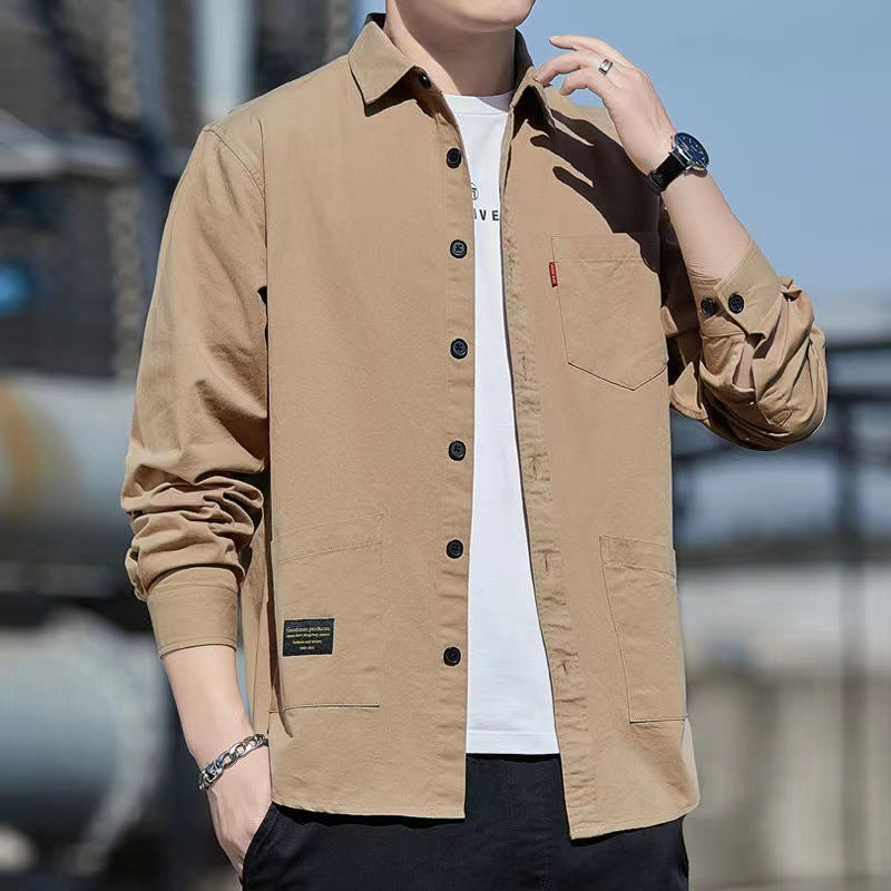 Mens Long Sleeve Cotton Shirt