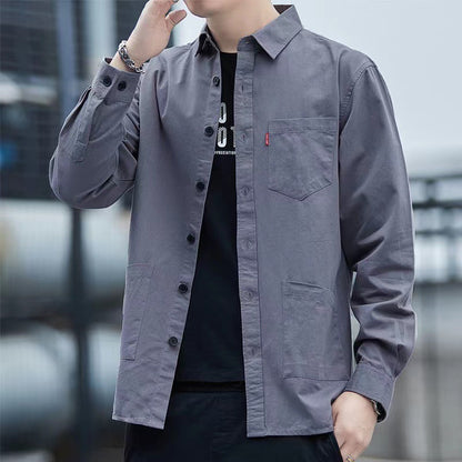 Mens Long Sleeve Cotton Shirt