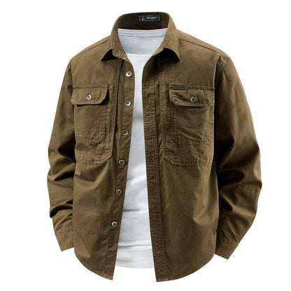 Mens Long Sleeve Cotton Work Shirt