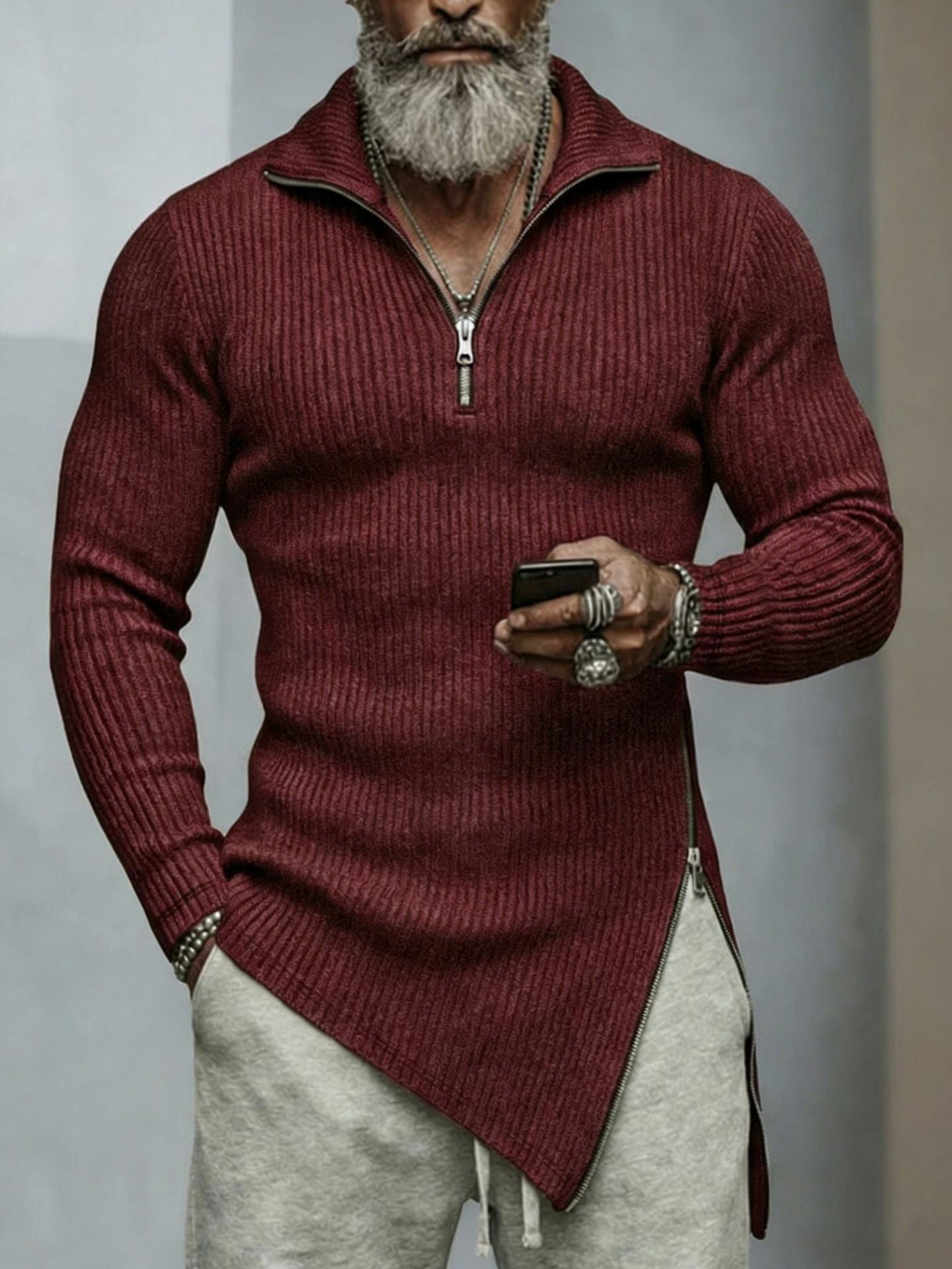 Mens Long Sleeve Fitness T-Shirt