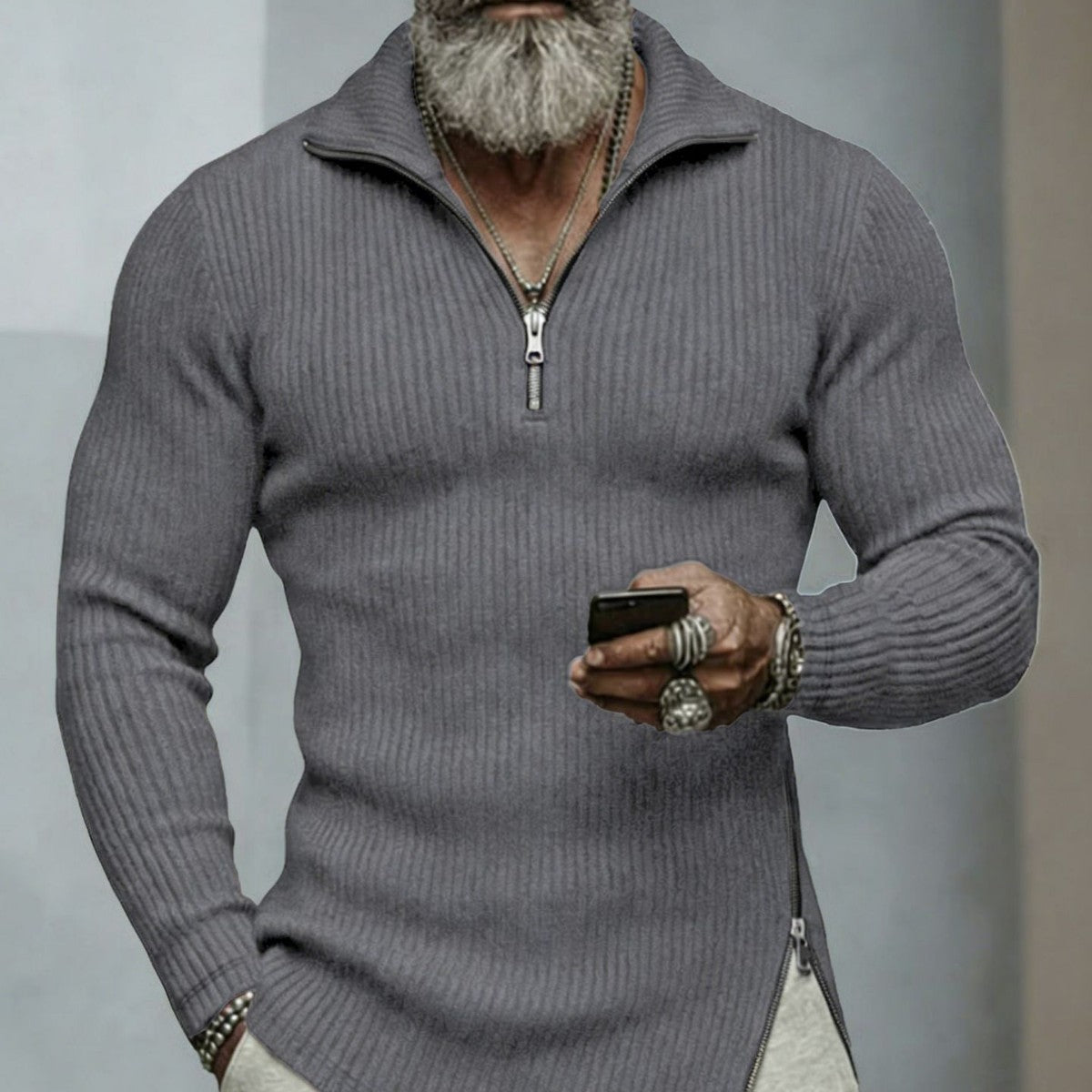 Mens Long Sleeve Fitness T-Shirt