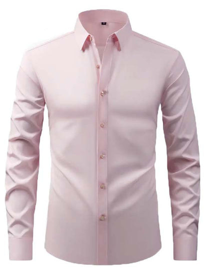 Mens Long Sleeve No-Iron Dress Shirt