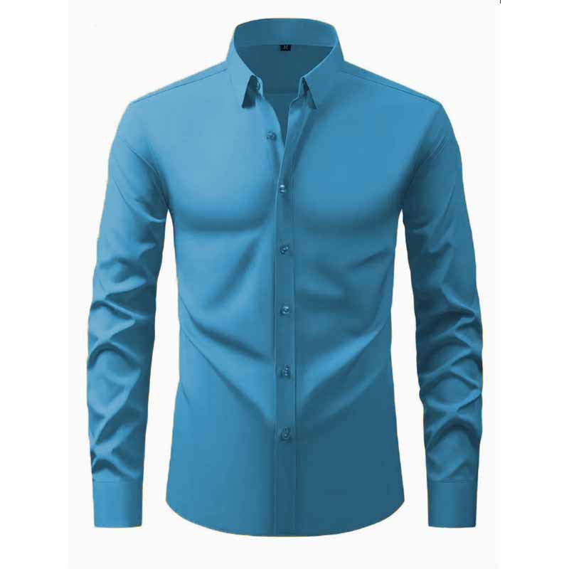 Mens Long Sleeve No-Iron Dress Shirt