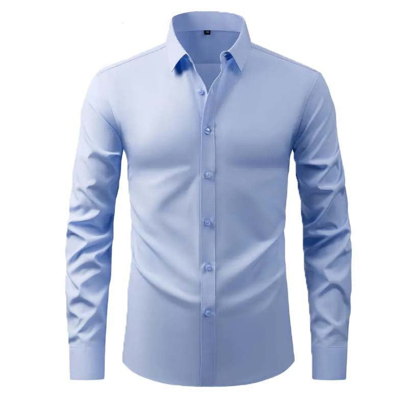 Mens Long Sleeve No-Iron Dress Shirt