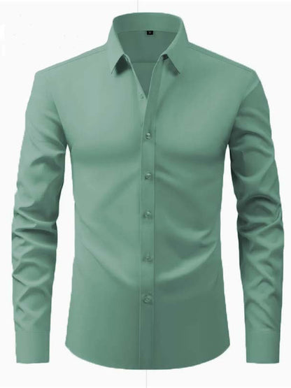 Mens Long Sleeve No-Iron Dress Shirt