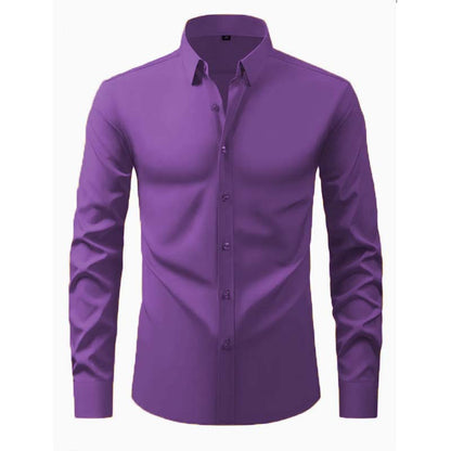 Mens Long Sleeve No-Iron Dress Shirt