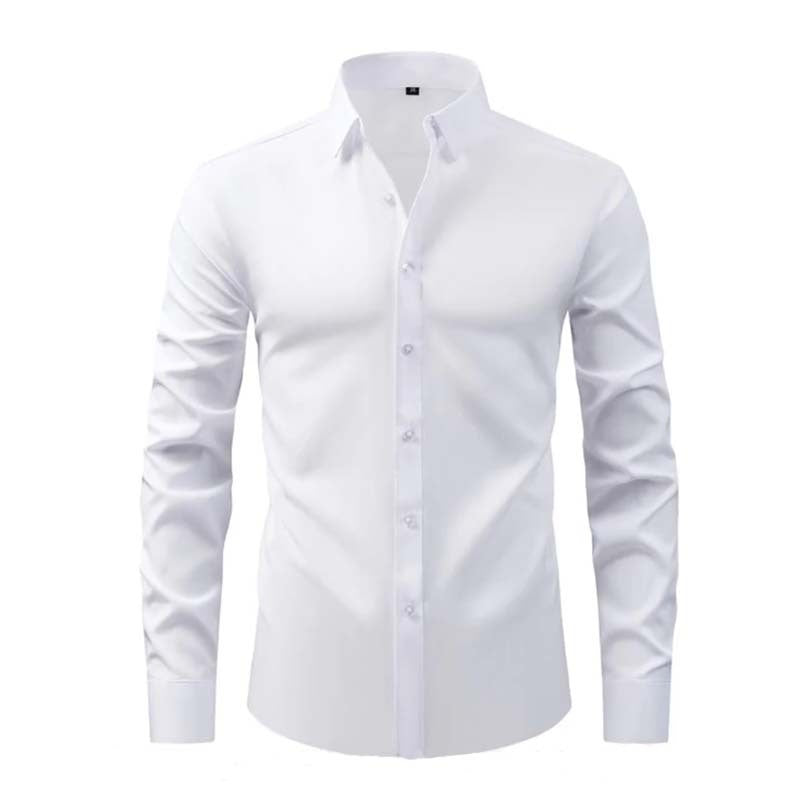 Mens Long Sleeve No-Iron Dress Shirt