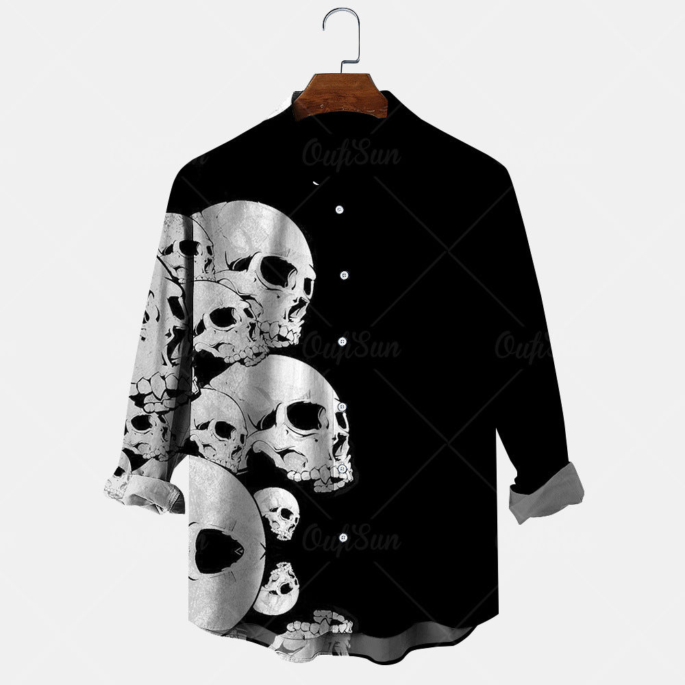 Mens Long Sleeve Shirt Top