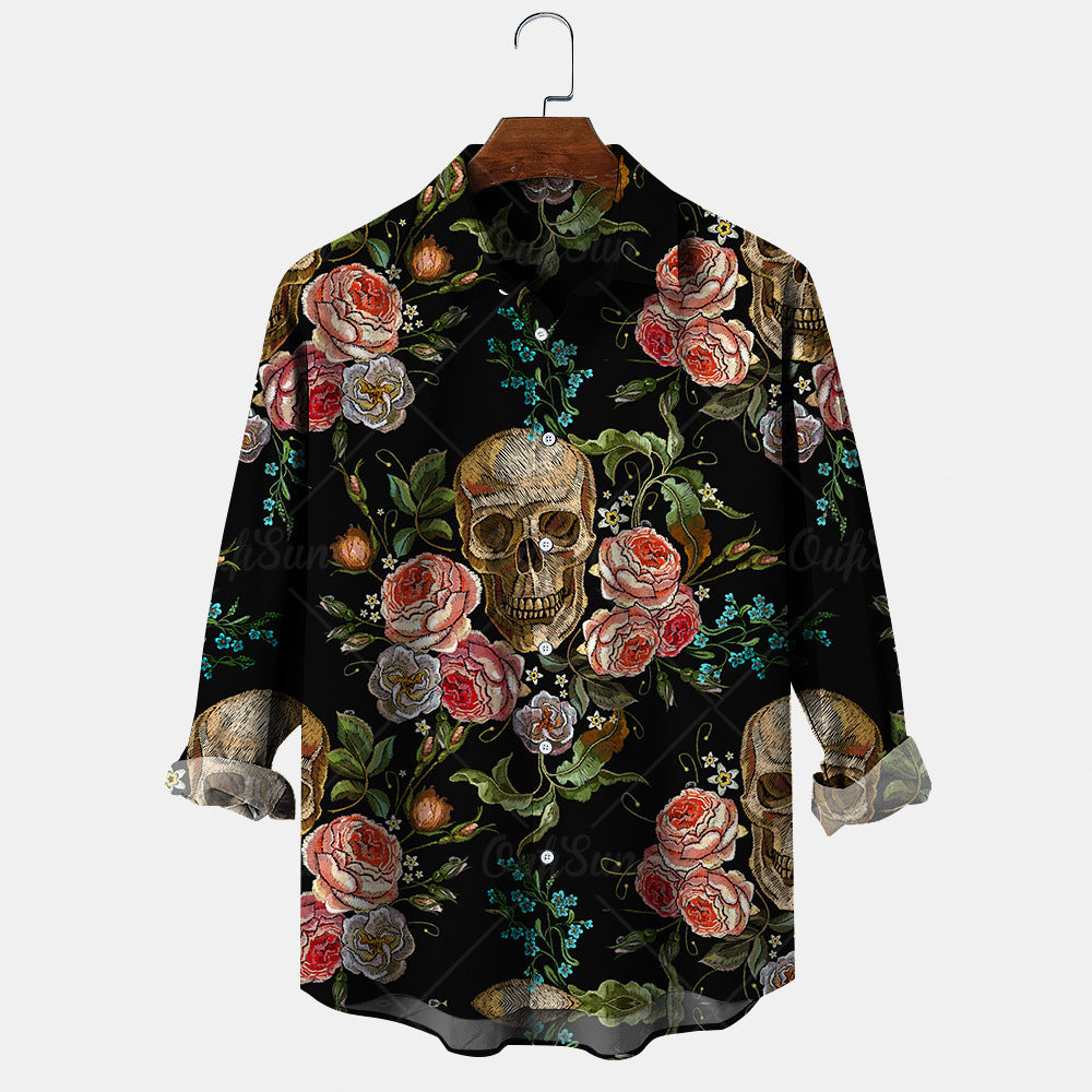 Mens Long Sleeve Shirt Top