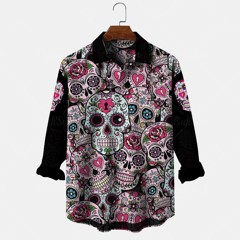 Mens Long Sleeve Shirt Top