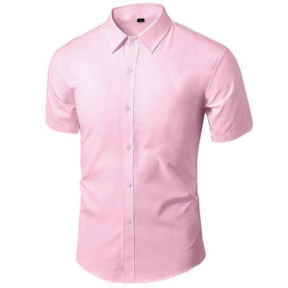 Mens Long Sleeve Solid Color Shirt