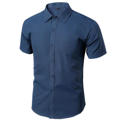 Mens Long Sleeve Solid Color Shirt