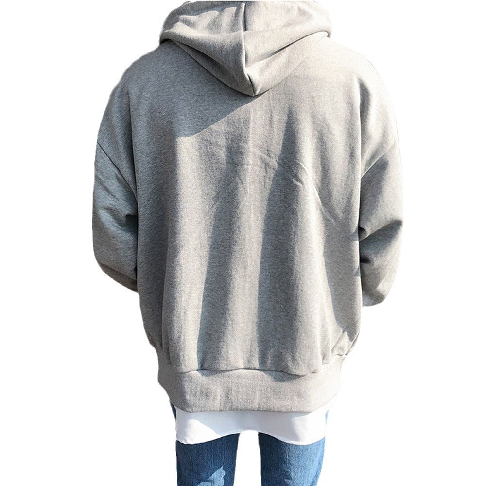 Mens Long Sleeve Zip Up Hoodie