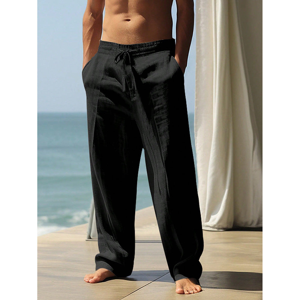 Mens Loose Fit Casual Long Pants