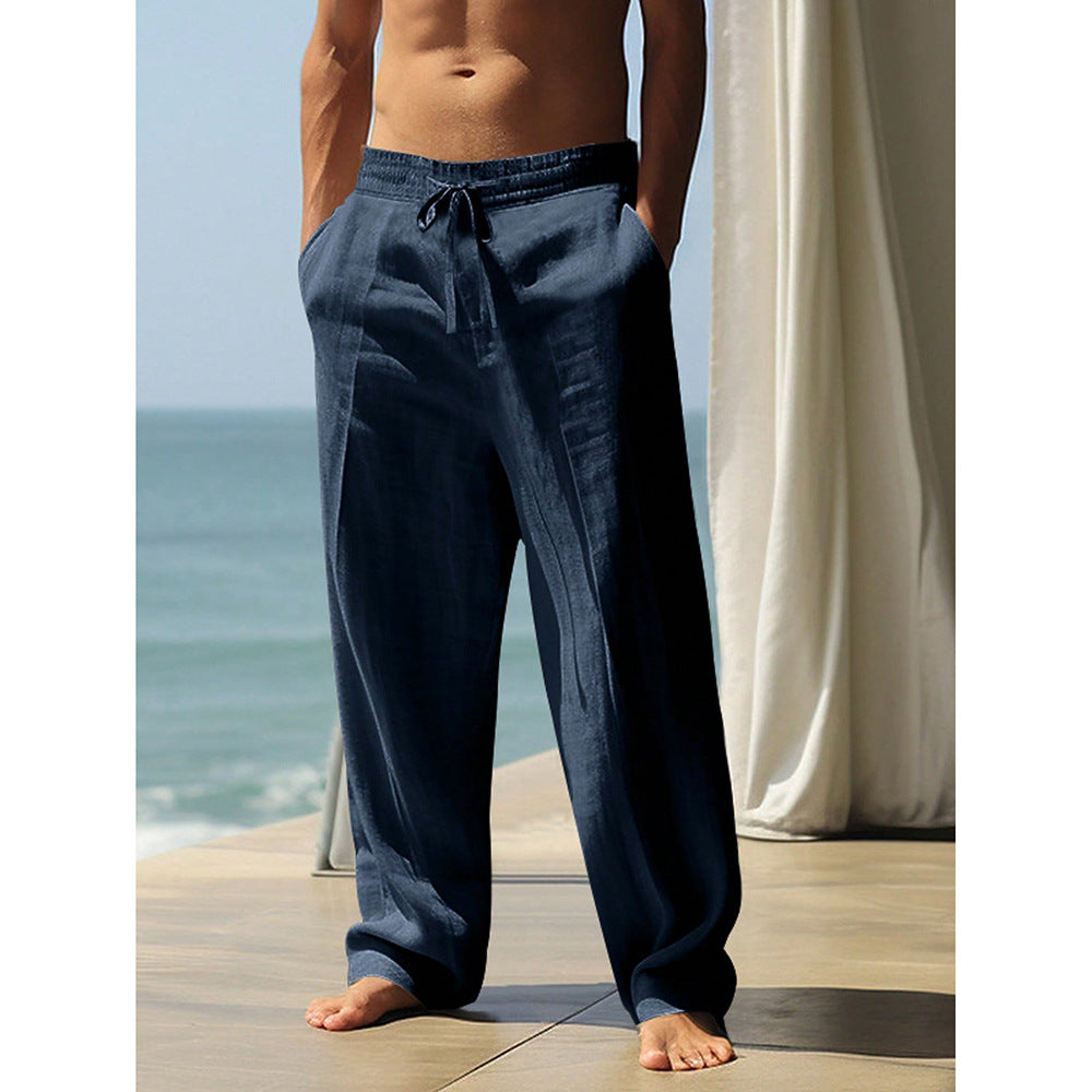 Mens Loose Fit Casual Long Pants