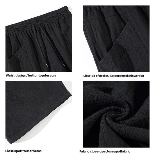 Mens Loose Fit Cuffed Jogger Pants