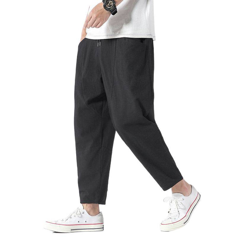 Mens Loose Fit Cuffed Jogger Pants