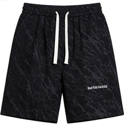 Mens Loose Fit Ice Silk Shorts