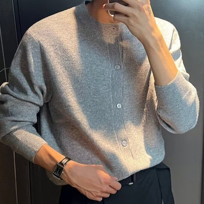Mens Loose Fit Knit Cardigan