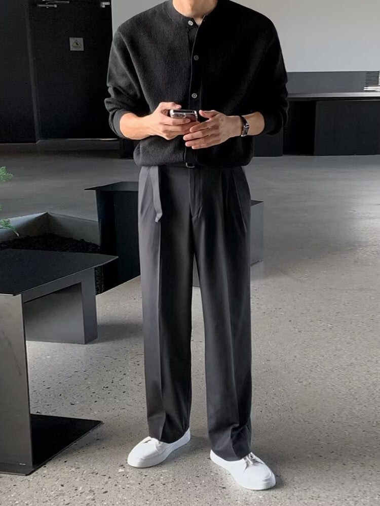 Mens Loose Fit Knit Cardigan