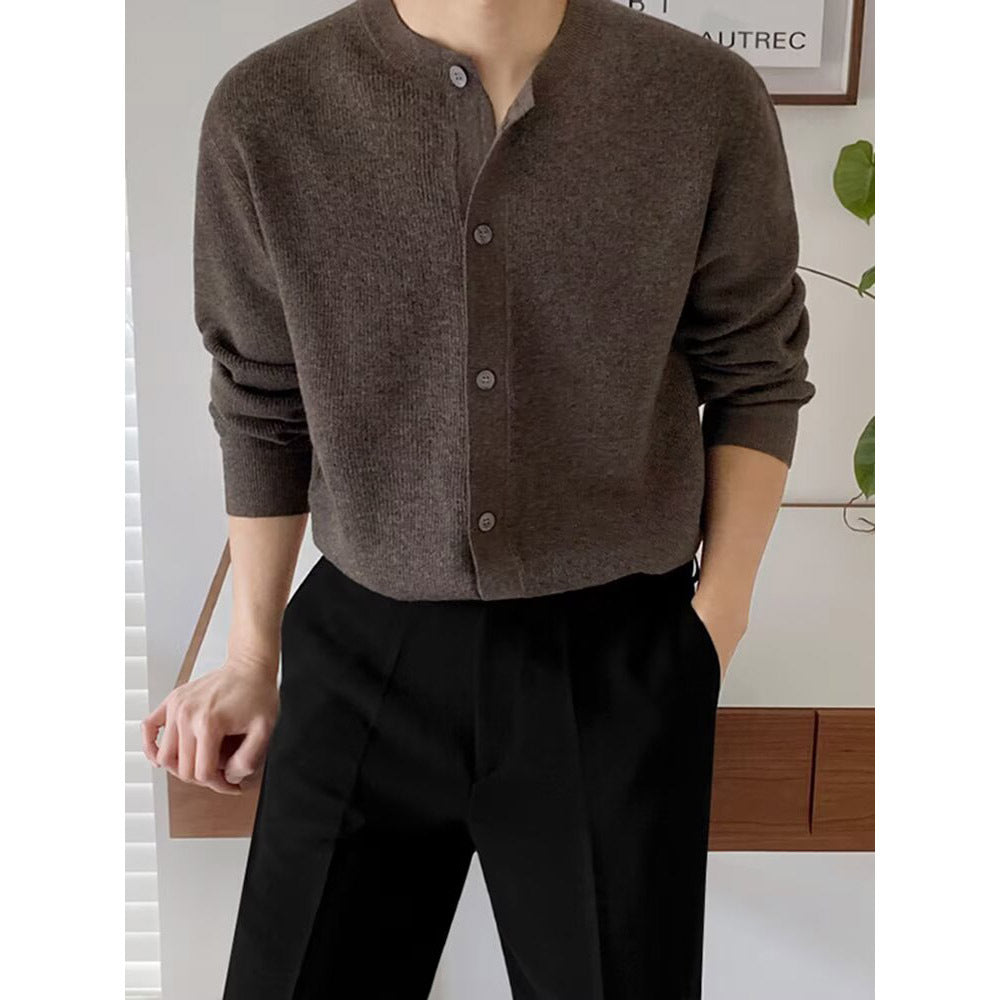 Mens Loose Fit Knit Cardigan