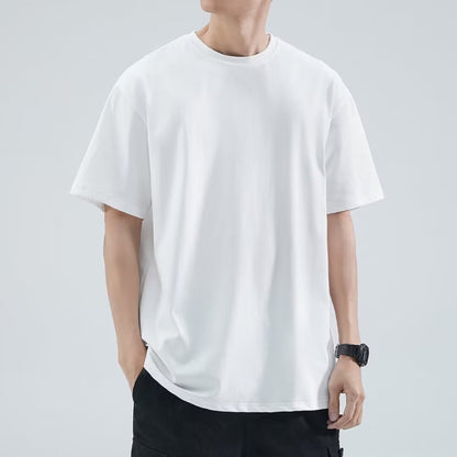 Mens Loose Fit Letter Print Tshirt