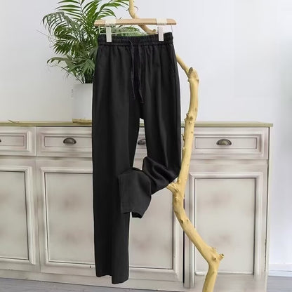Mens Loose Fit Linen Blend Casual Pants