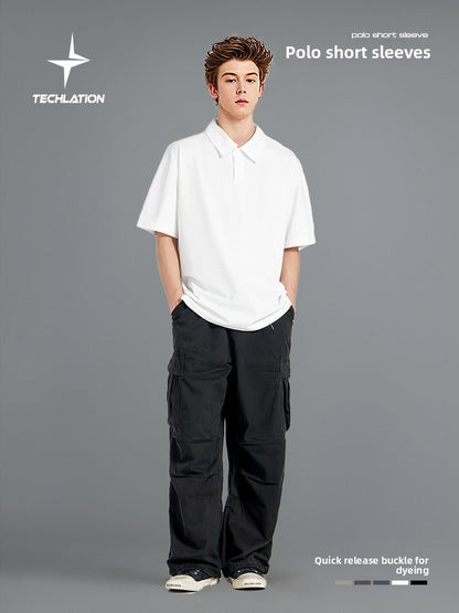 Mens Loose-Fitting UPF Polo Shirt