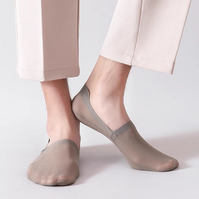 Mens Low Cut Invisible Socks Pure Cotton Sole