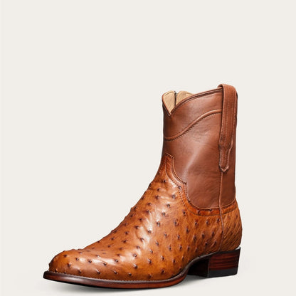 Mens Low Heel Round Toe Knight Boots
