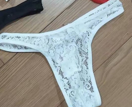 Mens Low-Waist Mesh Thong Underwear