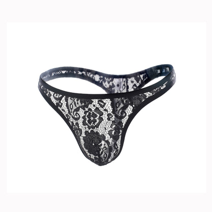 Mens Low-Waist Mesh Thong Underwear