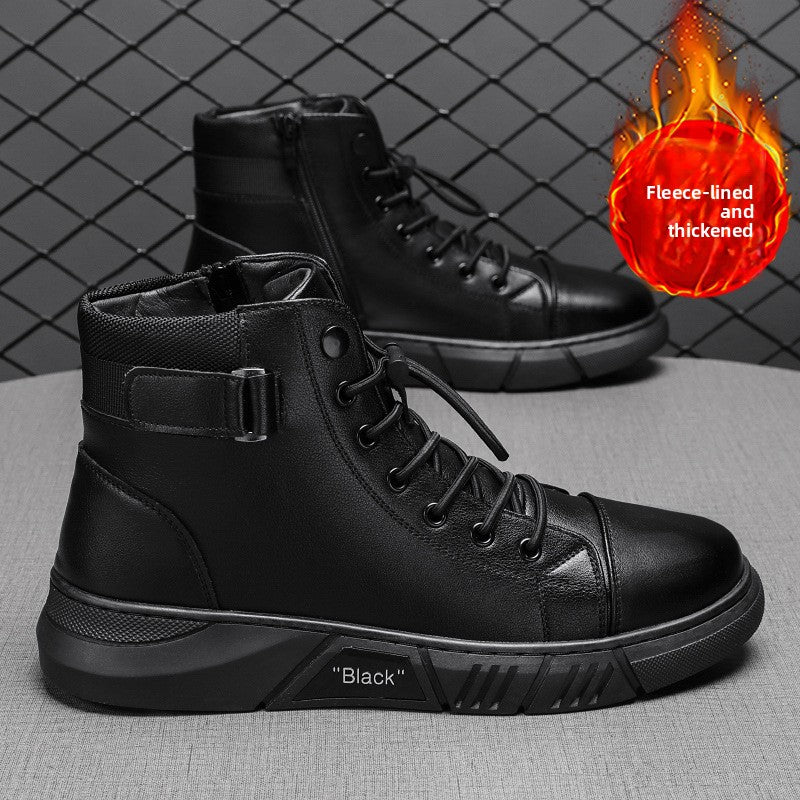Mens Martin Boots Round Toe Casual Boots