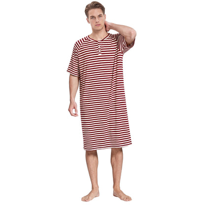 Mens Modal Long Nightgown Loungewear