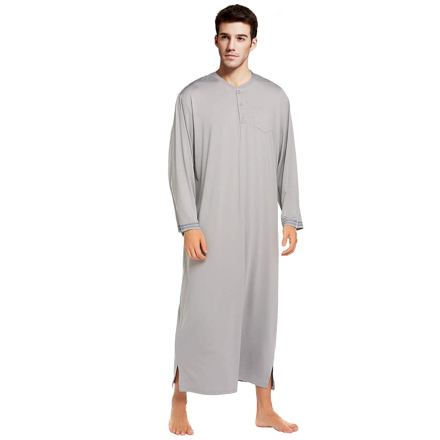 Mens Modal Long Nightgown Loungewear