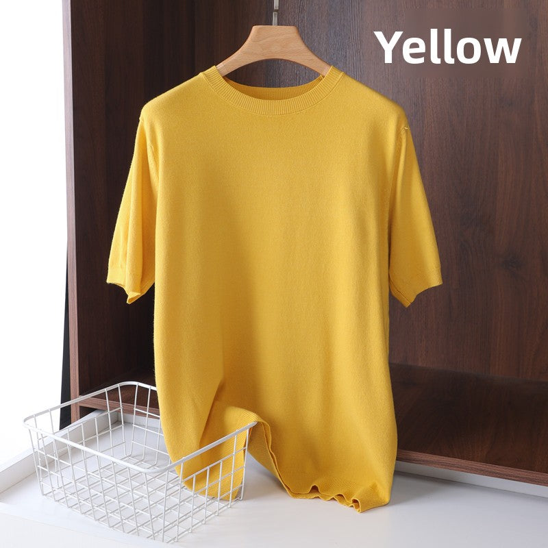 Mens Modal Short Sleeve Knitwear