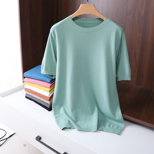 Mens Modal Short Sleeve Knitwear
