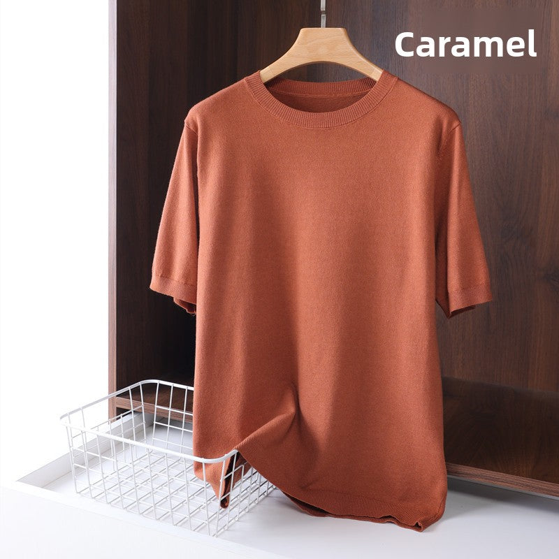 Mens Modal Short Sleeve Knitwear