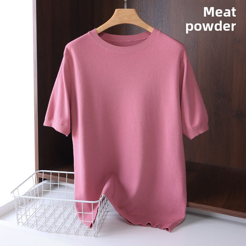 Mens Modal Short Sleeve Knitwear
