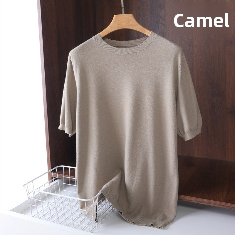 Mens Modal Short Sleeve Knitwear