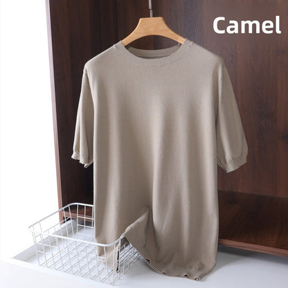 Mens Modal Short Sleeve Knitwear