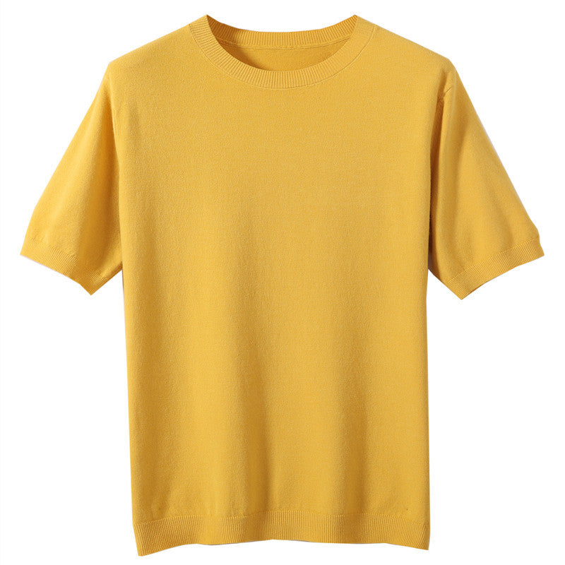 Mens Modal Short Sleeve Knitwear