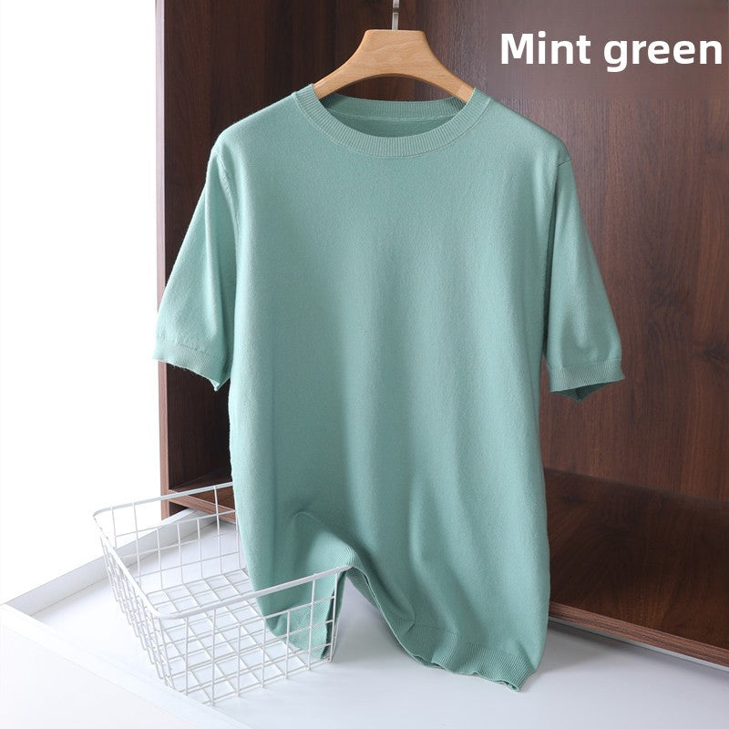 Mens Modal Short Sleeve Knitwear
