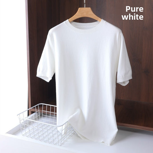 Mens Modal Short Sleeve Knitwear